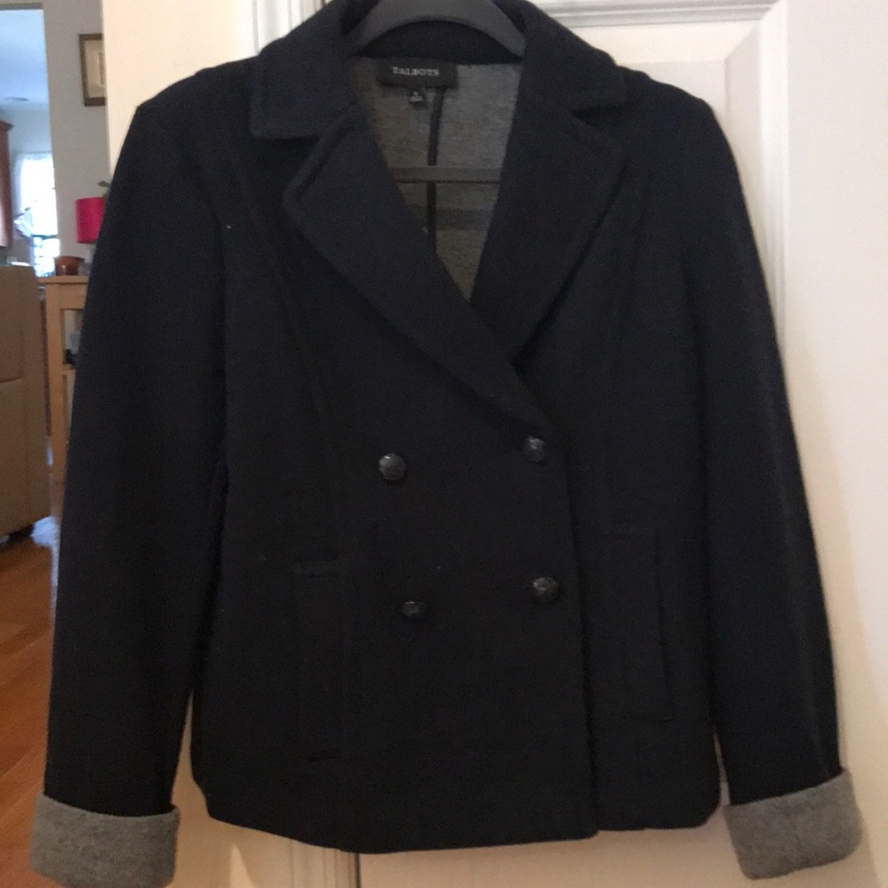 Heavy knit moto/ blazer